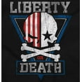 thumbnail image 2 of Liberty Death Skull Crossbones Flag Zip Up Hoodie Men's Women's Brisco Brands S, 2 of 6