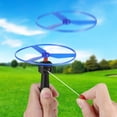 thumbnail image 2 of CHUANK 1 Set Propeller Toy Pull String Flying Toys Flying Saucers Toy Outdoor Toys Interactive Training Toy, 2 of 5