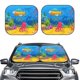 thumbnail image 2 of Fotbe Submarine And Landscape Juego de 2 Piezas de Parasoles para Parabrisas | Bloqueador Solar para Auto | Accesorios Plegables para Protección Solar Interior-Small, 2 of 6