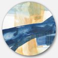 thumbnail image 1 of Designart 'Indigo Panel III' Art Mural Géométrique en Métal - Disque de 36, 1 of 5