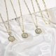 thumbnail image 4 of Dainty Layered Initial Necklaces for Women Trendy, 14K Real Gold Plated Paperclip Chain Necklace Cute Hexagon Letter Pendant Initial Choker Necklace G, 4 of 4