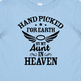 thumbnail image 4 of Inktastic Handpicked for Earth by My Aunt in Heaven with Angel Wings Boys or Girls Baby T-Shirt, 4 of 5