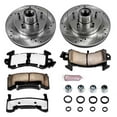 thumbnail image 3 of PowerStop Front Z36 Truck & Tow Carbon-Fiber Ceramic Brake Pad and Drilled and Slotted Rotor Kit Fits: BUICK CHEVROLET GMC OLDSMOBILE PONTIAC Select Models K1482-36, 3 of 9