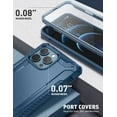 thumbnail image 4 of Clayco Xenon Series Case for iPhone 13 Pro Max 6.7"(2021 Release), [Built-in Screen Protector] Full-Body Rugged iPhone 13 Pro Max Cover (Azure), 4 of 7