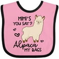thumbnail image 3 of Inktastic Mimi's You Say Alpaca My Bags Boys or Girls Baby Bib, 3 of 4