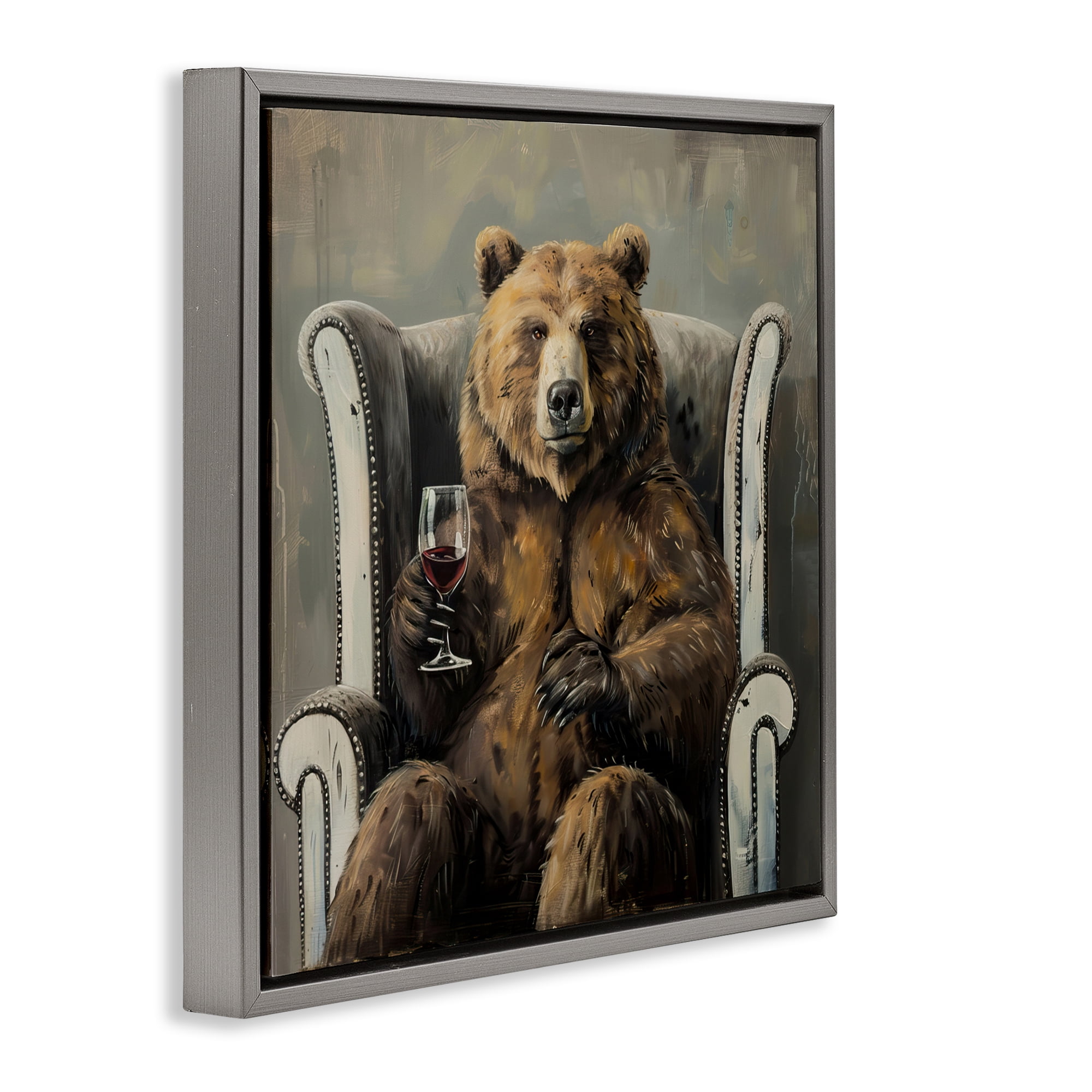 Stupell Industries It Was A Rough Day Gray Framed Floater Canvas Wall Art, design by Tina LeCour