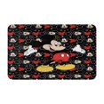 thumbnail image 1 of Felpudo de Mickey Mouse para decoración de interiores y exteriores, antideslizante, lavable, para puerta de entrada navideña, para baño, cocina, patio, decoración navideña del hogar, 20 x 31,5, 1 of 7