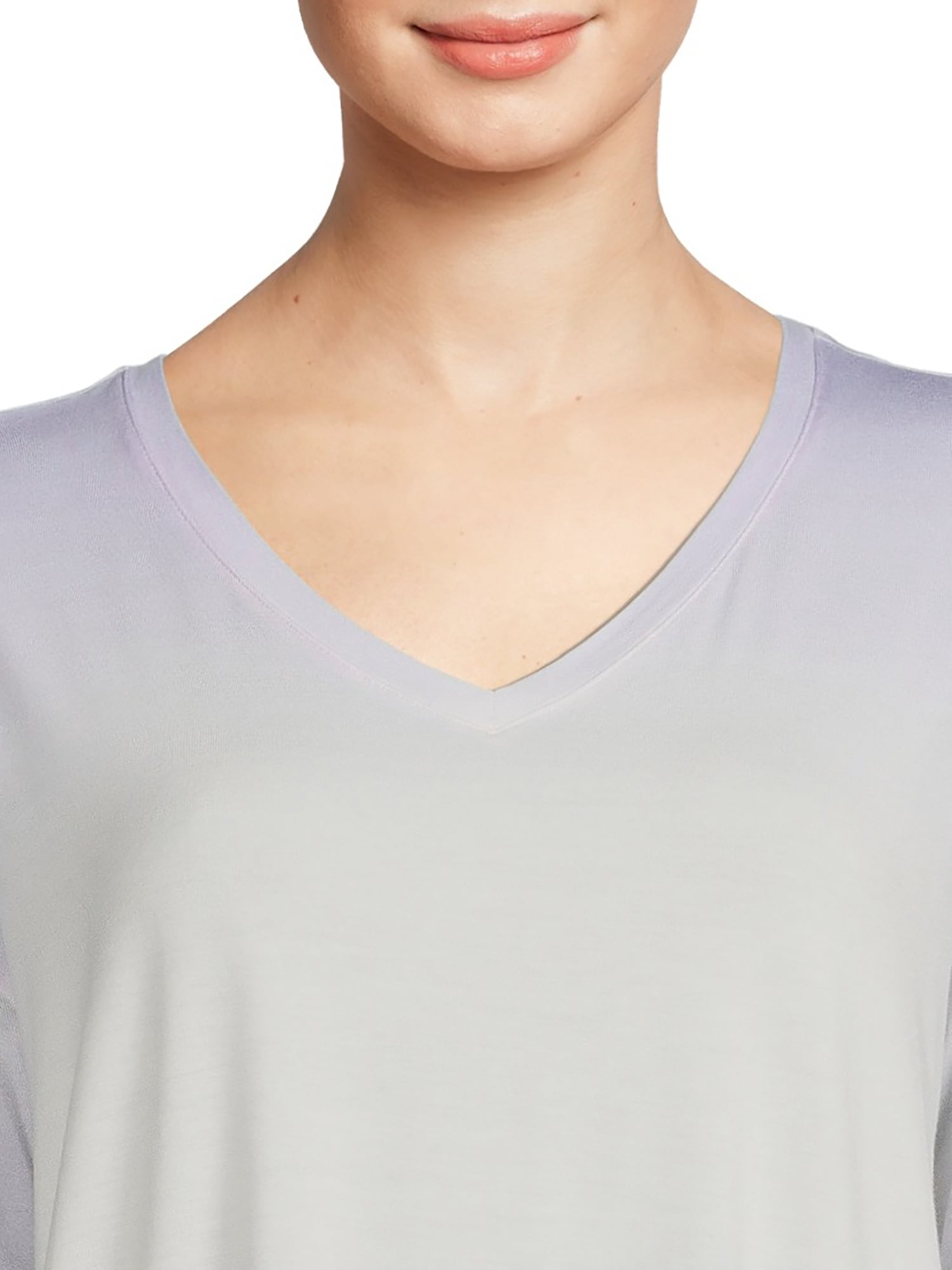 Time and Tru Women's V-Neck Tunic T- Shirt