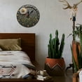 thumbnail image 7 of Wall Clock Decorative - Rustic Dandelion Print 2D Vintage Wall Clocks Battery Operated Silent Non-Ticking for Bedroom, Living Room, Kitchen, Office, Classroom, 10 Inch, 7 of 7