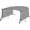 8'L*54"H*73"-78"W, variant on 4 Bow Bimini Top for Boats with PU-Coated Canvas, 1" Aluminum Frame, 2 Adjustable Rear Support Poles, 2 Straps, Zippered Storage Boot & Removable Side Curtains, Light Gray, 8'L x 54"H x 67"-72"W