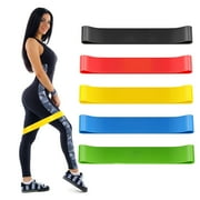 (5-Pack)Heavy Duty Resistance Loop Band, EEEkit Fitness Exercise Bands for Strength Training Working Out, Physical Therapy, Muscle Training, Lose Weight