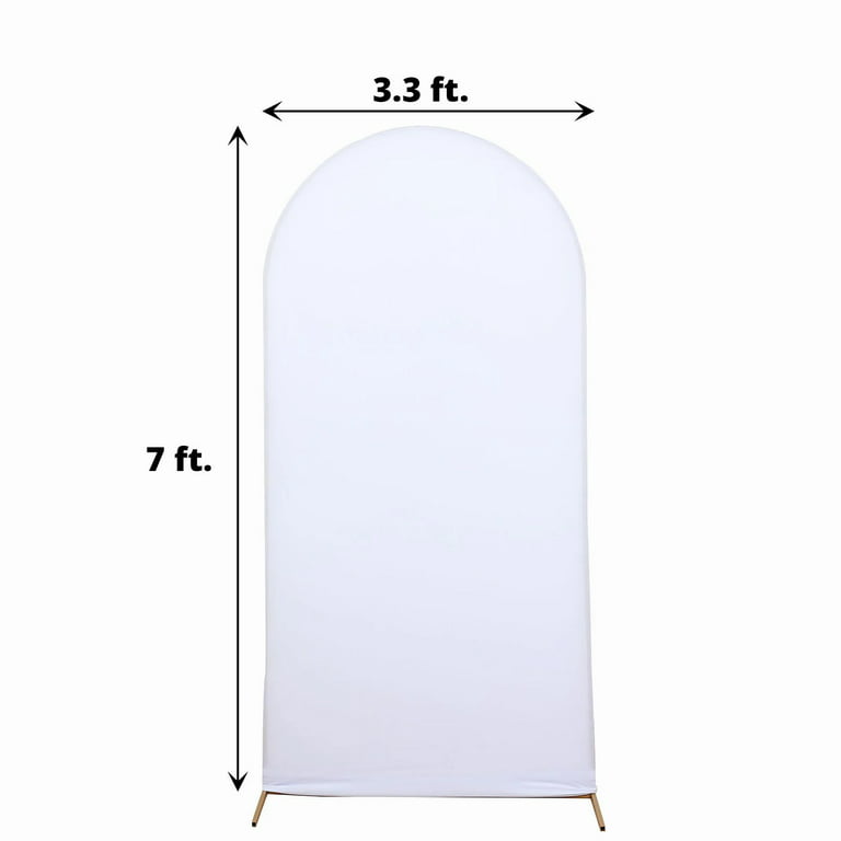 White Round Spandex Backdrop Stand Cover