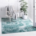 thumbnail image 1 of Unique Loom 3141568 8 x 8 ft. Grand Sofia Square Rug, Turquoise, 1 of 5