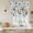 Blue, variant on Spring Blue Flowers Balloon Curtains 63 Inch Length for Living Room/Bedroom, Vintage Floral Botanical Rustic Garden Rod Pocket Privacy Door Curtains Decorative Tie Up Shade for Window 52"x63"