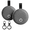 Black, variant on OWNTECH Bluetooth Tracker 2 Pack, Item Finder Smart Tag, Waterproof, Works with Apple Find My (iOS Only), for Keys Wallet Luggage Pet, Black