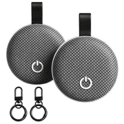 OWNTECH Bluetooth Tracker 2 Pack, Item Finder Smart Tag, Waterproof, Works with Apple Find My (iOS Only), for Keys Wallet Luggage Pet, Black