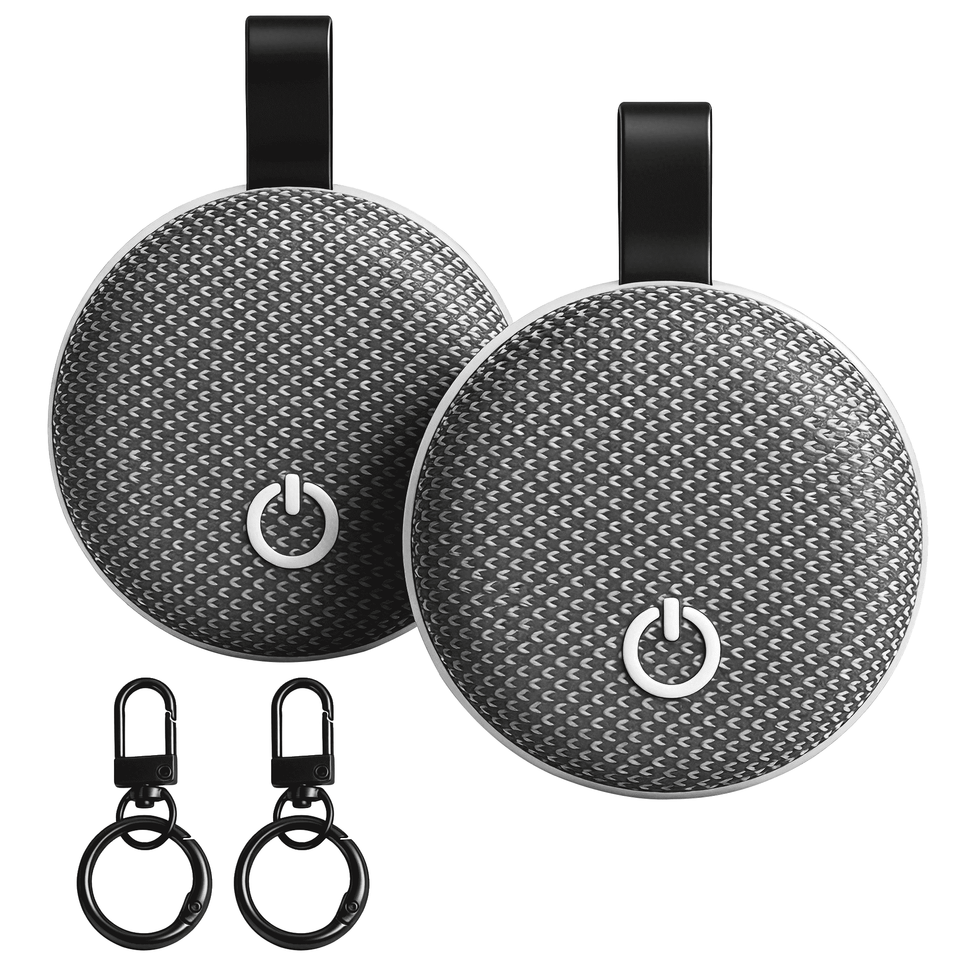 OWNTECH Bluetooth Tracker 2 Pack, Item Finder Smart Tag, Waterproof, Works with Apple Find My (iOS Only), for Keys Wallet Luggage Pet, Black