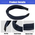 thumbnail image 4 of Vocoste Satin Knot Headband Hairband for Women Lady Navy Blue 1.2 Inch Wide 1 Pcs, 4 of 6