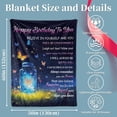thumbnail image 2 of LHSHID Happy Birthday Present for GirlButterfly Girl Birthday Present from Parents Grandparents Sister Friends Butterflies Birthday Decorations Blanket for Girl 30"x40", 2 of 6