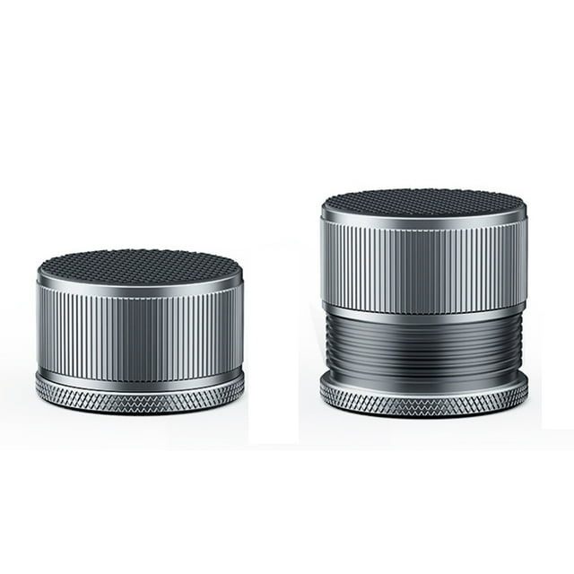Elevadores de muebles de metal modernos - Altura ajustable - Almohadilla antideslizante - Paquete de 2, gris