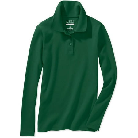 George Girls' Long Sleeve Polo Shirt