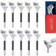 thumbnail image 3 of 10pcs Rhombic Golf Tees, 10Â° Diagonal Insert Golf Ball Holder, Reduces Rotation Increases Distance Speed Golf Training Golf Tee WHITE, 3 of 5