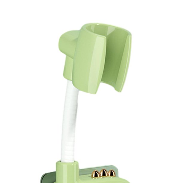 2uds. Soporte para cabezal de ducha Little Dinosaur, accesorios de baño ajustables (verde)