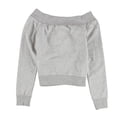 thumbnail image 2 of Bar III Sudadera con hombros descubiertos para mujer, gris, mediana, 2 of 2