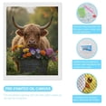 thumbnail image 3 of Diamond Art Kits for Adults, Cow With Bright Garden Blooms 5D Diamond Painting Kits for Adults Beginners, DIY Full Drill Diamond Painting, Gem Art and Crafts 12x16, 3 of 7