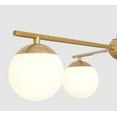 thumbnail image 2 of 5 Globe Mid Century Sputnik Chandelier – Handcrafted Modern Brass Pendant Light Fixture, Elegant Glass Globe Ceiling Light for Dining Room, Living Room, Kitchen, and Bedroom, 2 of 4