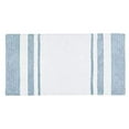 thumbnail image 3 of Madison Park Striped Reversible Bathroom Rug, Cotton Bath Rug, Blue, 27" x 45", 3 of 8