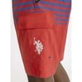 thumbnail image 3 of U.S. Polo Assn. Men's & Big Men's Stripe Cargo Swim Trunks with UPF50+, 10" Inseam, Sizes S-3XL, 3 of 5