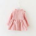 thumbnail image 4 of KAUOD Kids Girls Confetti Birthday Dress Korean Version Of Fashion V Shaped Wooden Ear Edge Girls Dress Foreign Trade, 4 of 4