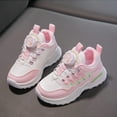 thumbnail image 4 of FAOWME Fashion All Season Children Girls Sports Shoes Sneakers Flat Thick Bottom Lightweight Non- Breathable Comfort Pink 10.5-11 Years, 4 of 8