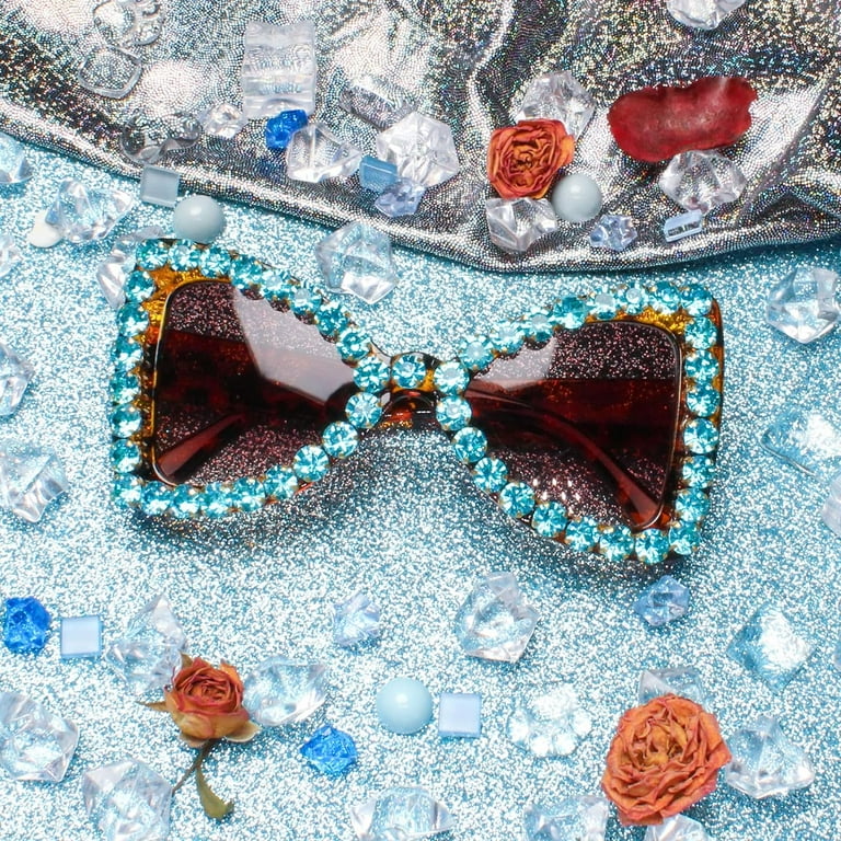 Bling Bedazzled Rhinestone Sunglasses for Women Sparkly