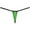 Light Green, variant on Botmois Men See-through Minimal Coverage Underwear Micro String Thong Tangas Slim Pouch Hipster Pink M