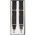 thumbnail image 4 of Hold'Em 100% Silk Suspenders For Men X - Back Fancy Solid Clip End Dress Suspender Made in USA – Many Colors and Designs Perfect for Tuxedo -Black Paisley, 4 of 4