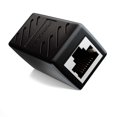 thumbnail image 3 of 1x CAT6 Coupler Cable Connector Network Cables Patch Cable Ethernet Cable Shielded Modular Adapter 2x Female Jack RJ45 DSL LAN Black, 3 of 4