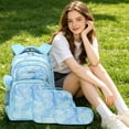 thumbnail image 6 of AHMOMEI 16.54" Height 3 Pieces Backpack Set, Casual Animal Print Daypack Bundle with Crossbody Lunch Bag & Pencil Case Picnic, Trips, Gym & Daily Leisure, 6 of 7