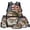 American Flag Fish, variant on American Flag Fire Eagle Back Pack for School 4 pcs Kids Backpacks for Boys Lunch Bag with Pencil Case Water Bottle Holder 17 Inch Cute Travel Daypack Camping School Bag