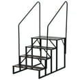 thumbnail image 2 of GloryStar Stable Heavy Duty RV Steps, Universal Stair Ladder with Handrail for Travel Trailers, Pools, and Trampolines, 2 of 7