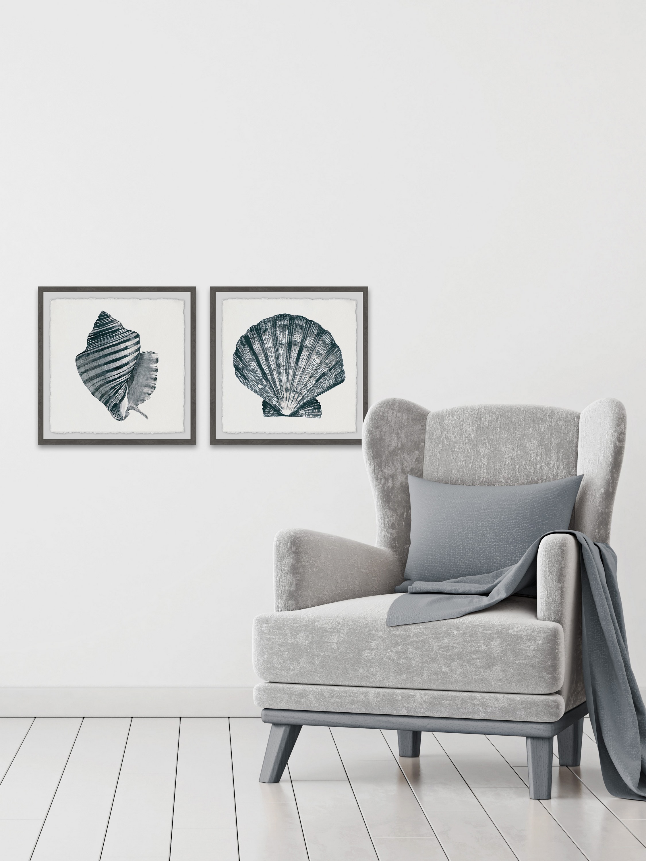 Marmont Hill Striped Queen Conch II Diptych