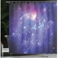 thumbnail image 4 of Ambesonne Nebula Shower Curtain, Milky Way Galaxy Stars, 69"Wx84"L, Navy Purple, 4 of 5