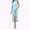 Blue, variant on TSADFHJI Leather Skirts for Women The Drop Sweet Wind Summer New Solid Color Waist Closed Round Neck Fashion Dress Xl Black
