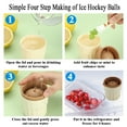 thumbnail image 6 of Jeaker Ice Cube Tray Set of 4, Silicone Ice Ball Maker with Lid, Large Ice Ball Molds for Cocktails and Drinks, Easy-Release, BPA-Free, 6 of 7