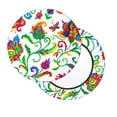 thumbnail image 2 of Balery Paisley Fundas de asiento para taburete de bar redondo de tela de terciopelo ajustables que protegen de arañazos y manchas para sillas de 14 a 17 pulgadas.-13 inch, 2 of 7