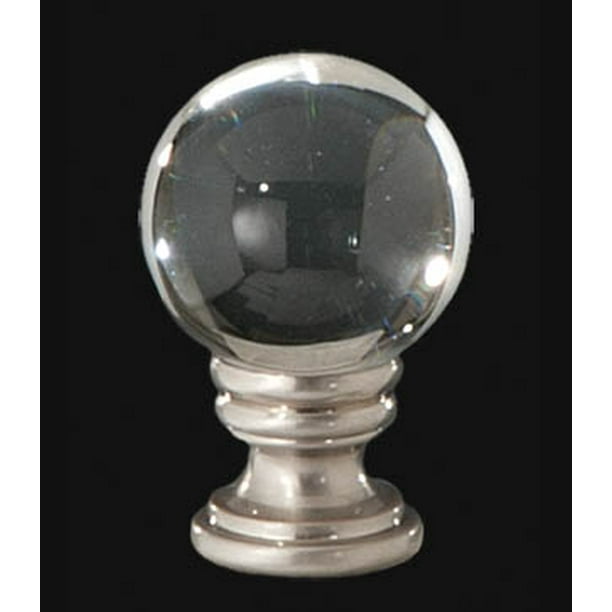 B&P Lamp® Clear Crystal Ball Finial, 1 5/8 In Ht. 1/427 Tap Walmart