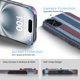thumbnail image 2 of Funda de teléfono GESIHOPY de fibra de aramida para iPhone 16 con rayas rojas y azules, 2 of 5