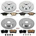 thumbnail image 3 of PowerStop Front and Rear Z23 Evolution Sport Carbon-Fiber Ceramic Brake Pad and Drilled & Slotted Rotor Kit Fits: FORD Select Models K4467, 3 of 10