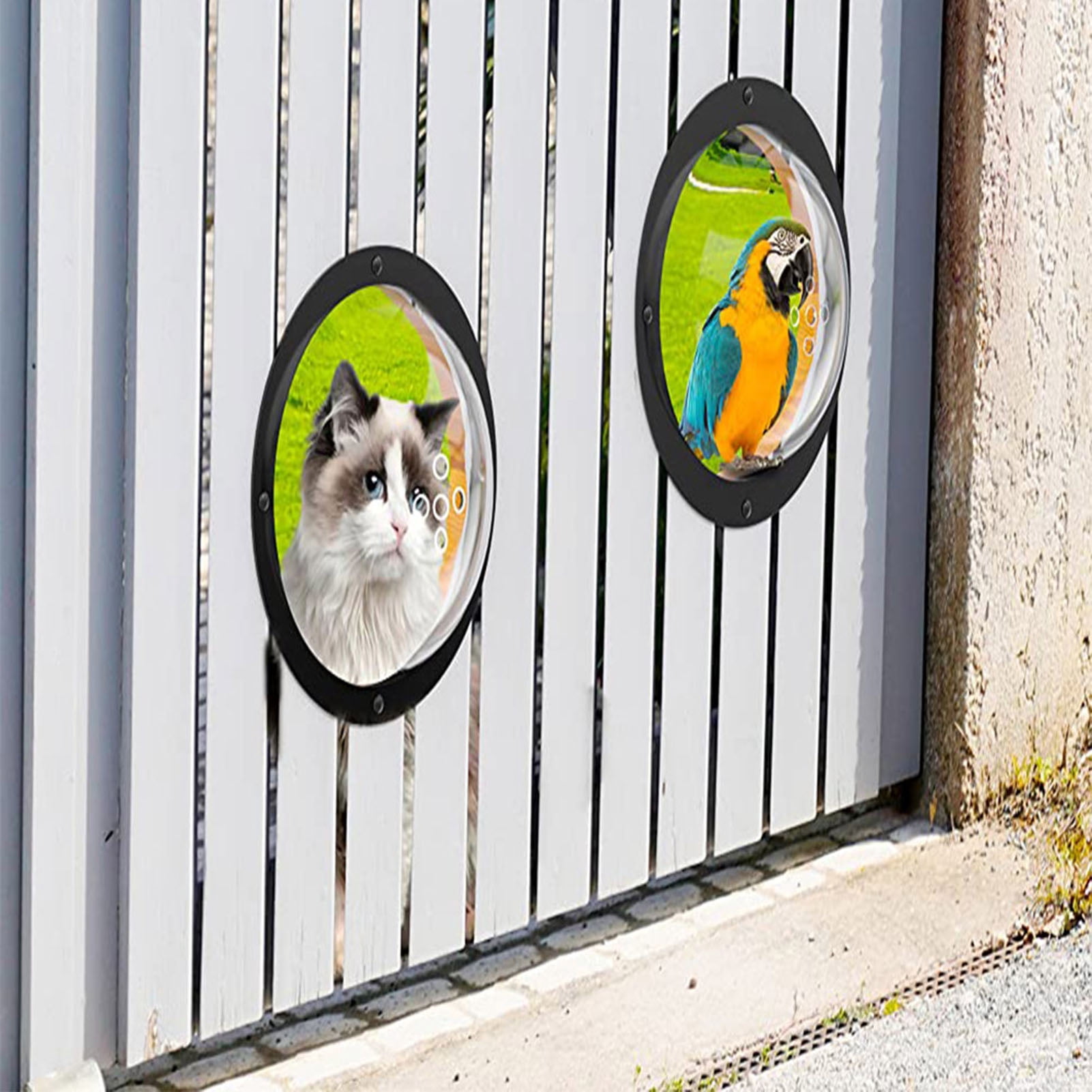 Pnellth Durable Acrylic Fence Window Upgrade Pet View Wide Application Pet Fence Window Dogs Accessories